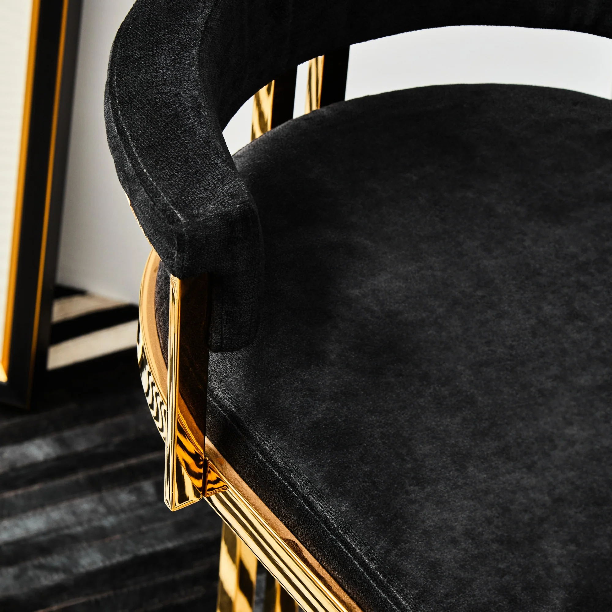 Black Bar Stool - Image 3