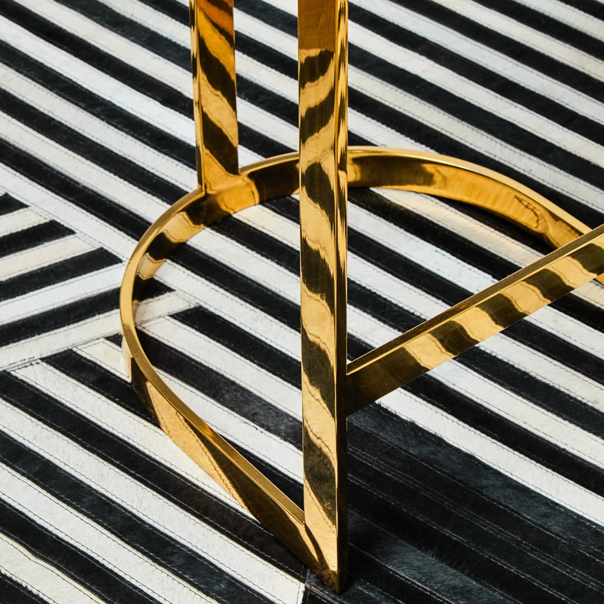 Gold Bar Stool - Image 3